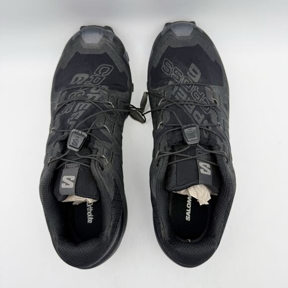Salomon Mens Speedcross 6 Gore-Tex Trail Sneakers US 7 Black Waterproof EUC - Picture 10 of 14